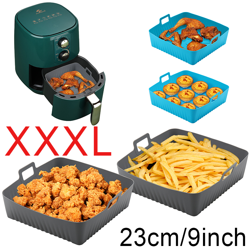 Square Large Silicone Air Frye - đánh giá và giá Air Fryer Silicone Pot Liner
