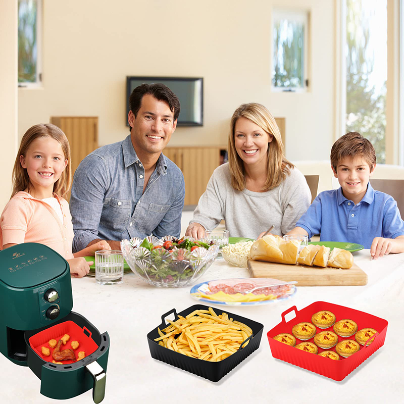Square Large Silicone Air Frye - đánh giá và giá Air Fryer Silicone Pot Liner
