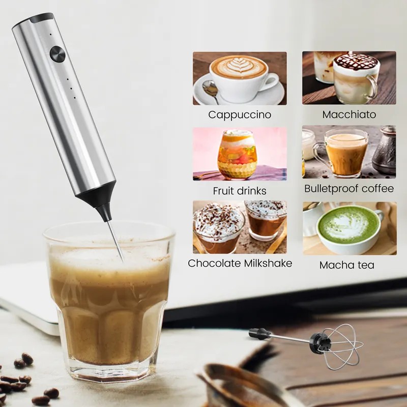 Wireless Electric Mini Milk Fr - đánh giá và giá Immersion Hand Blender Set