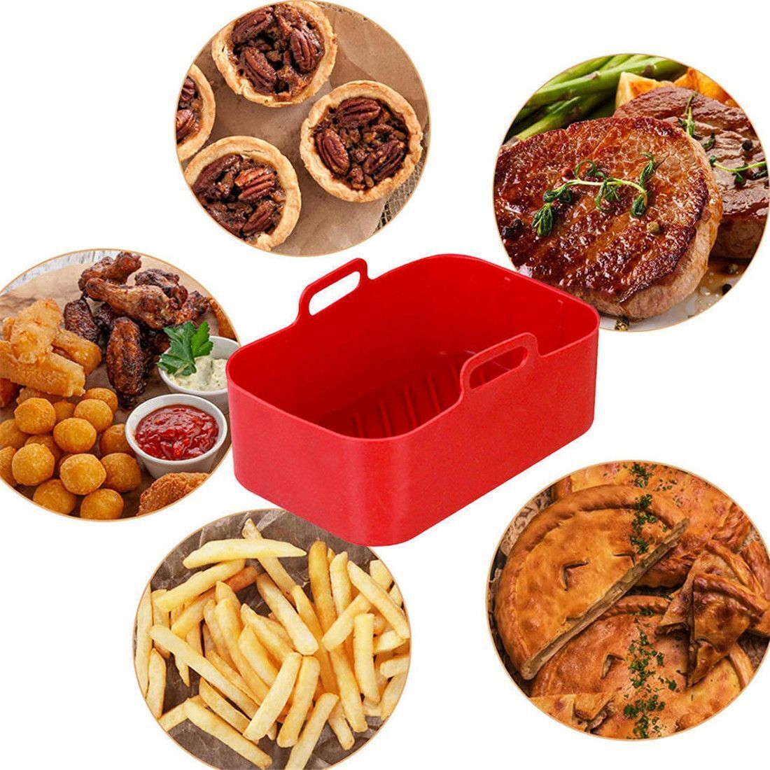 AirFryer Accessories Air Fryer - đánh giá và giá Air Fryer Silicone Pot Liner