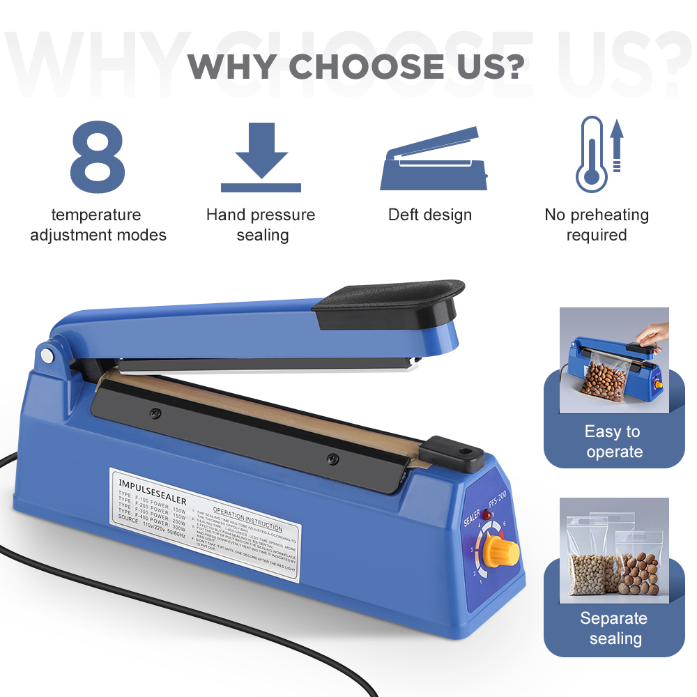 Impulse Sealer Machine Kitchen - đánh giá và giá Food Vacuum Sealer Machine
