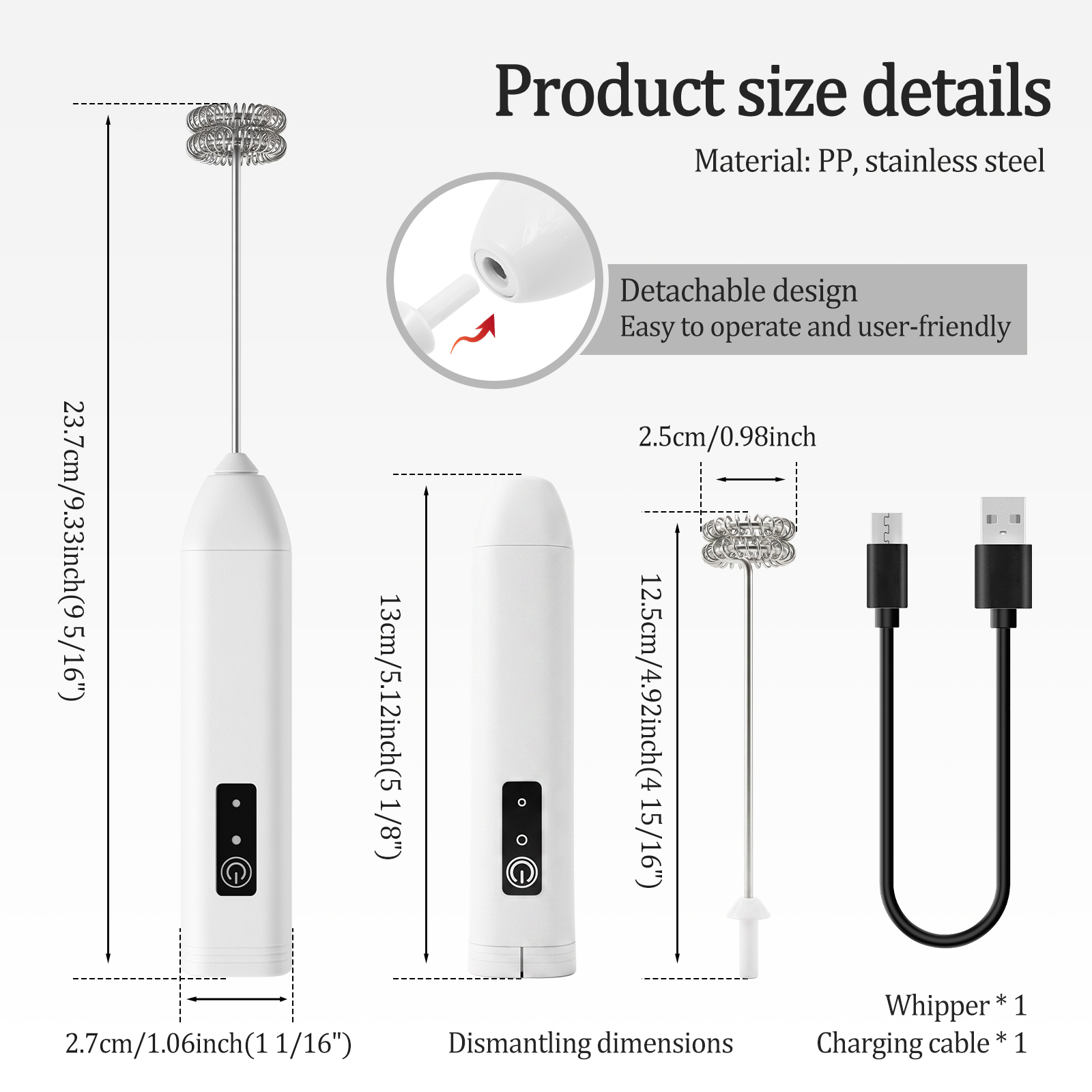 Wireless Milk Frother Portable - đánh giá và giá Electric Milk Frother Handheld