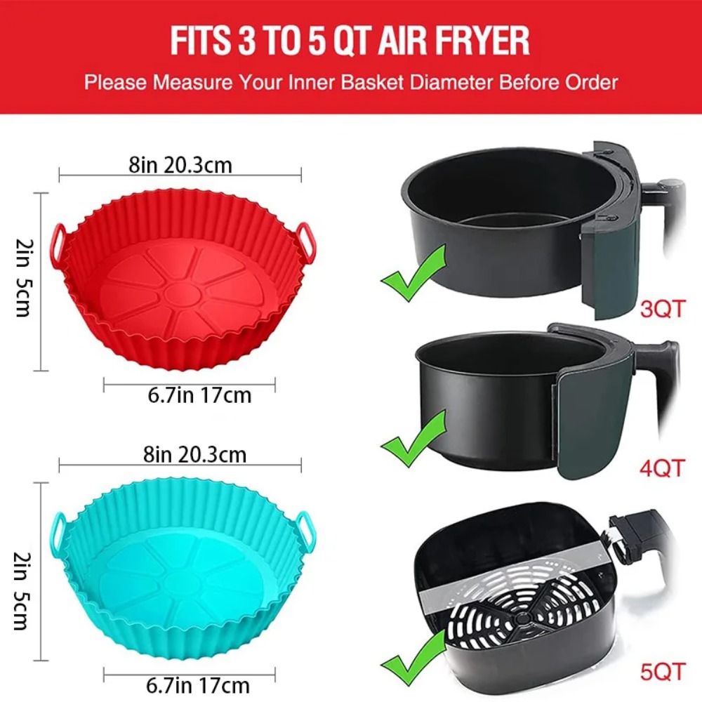 Air Fryer Silicone Basket Reus - đánh giá và giá Air Fryer Silicone Pot Liner