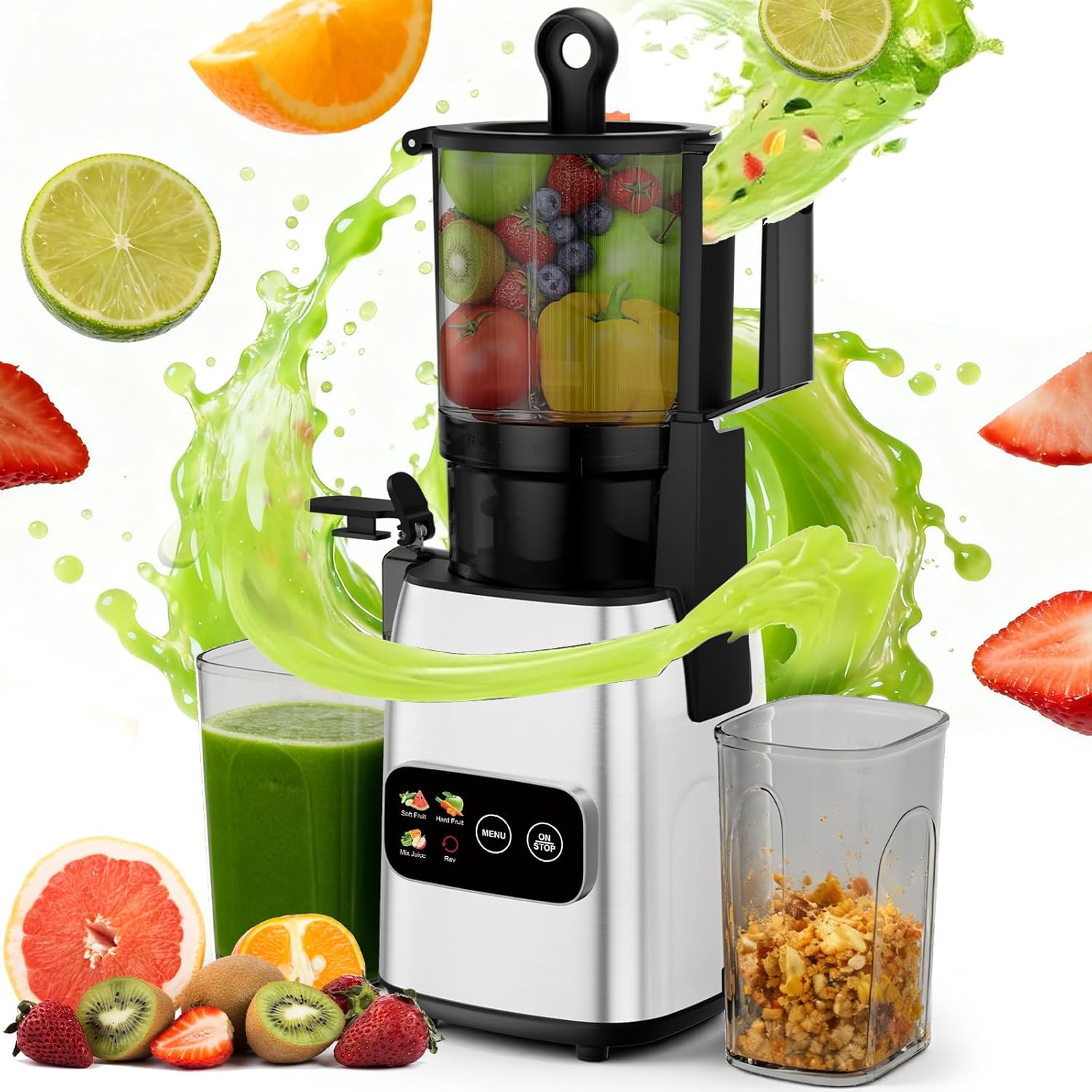 Slow Masticating Cold Press Ju - đánh giá và giá Electric Slow Juicer Cold Press