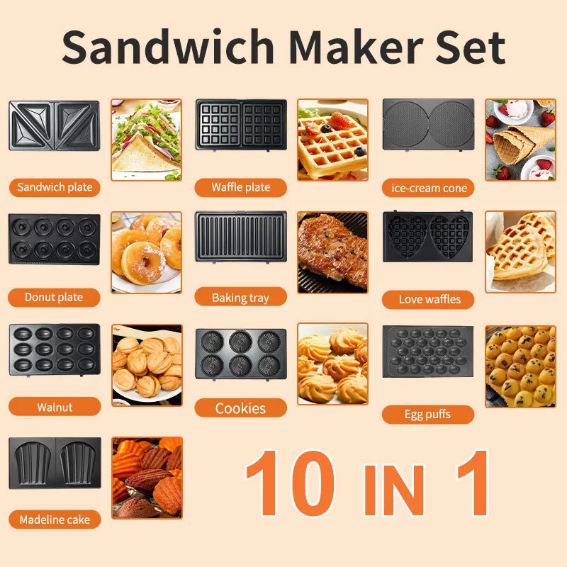 220/110V Household Appliances  - đánh giá và giá Mini Waffle Maker Machine